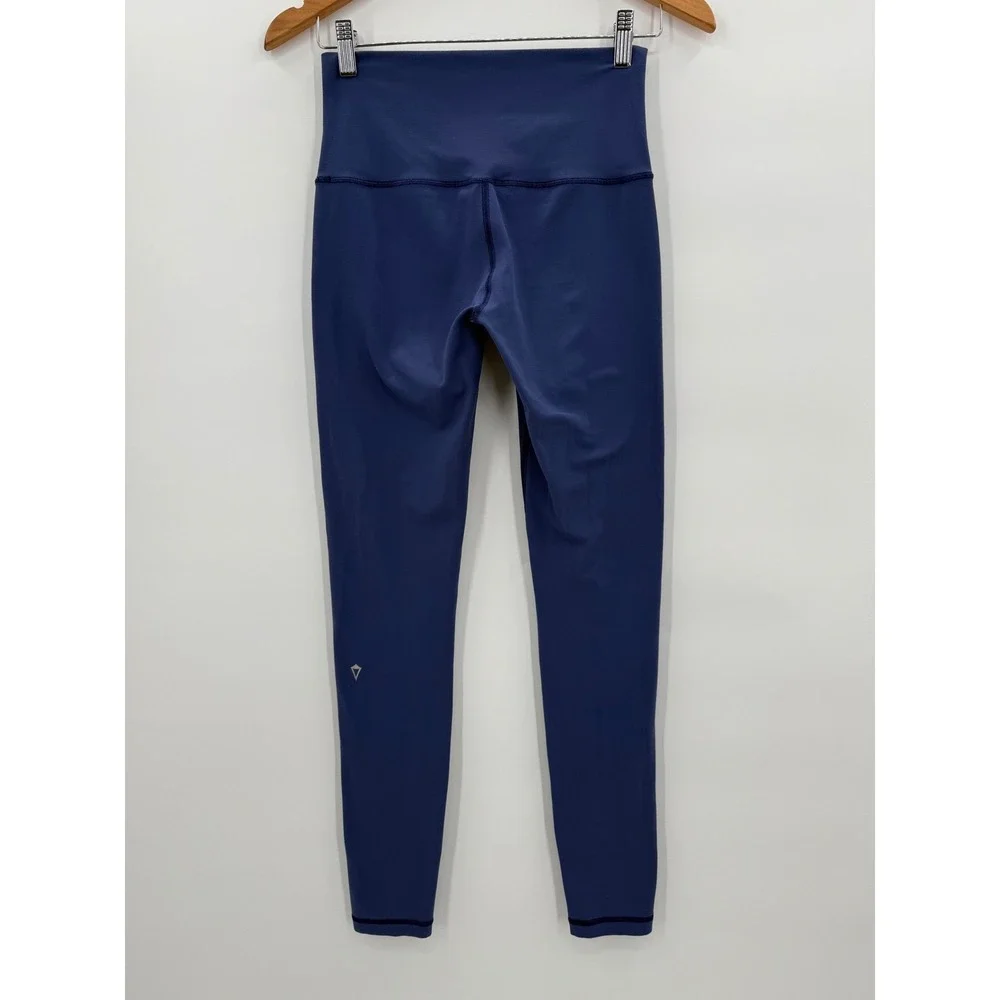 Ivivva by‎ Lululemon Girls Active Leggings Blue Athletic Yoga Pants Size 14